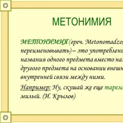 Игра слов.  Метонимия. Что это такое? Метонимия со словом поселок